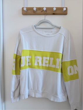 True Religion Cream Crewneck Pullover